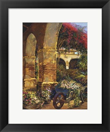 Framed Columns Adorned Print