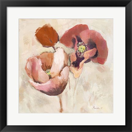 Framed Painted Poppies Print