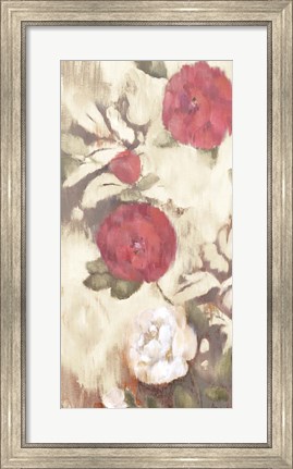 Framed Ikat Rose III Print