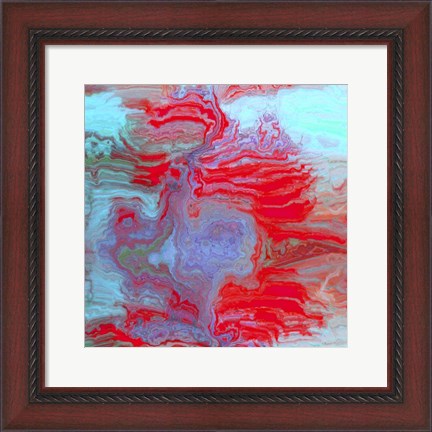 Framed Coral Glass II Print