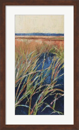 Framed Pastel Wetlands I Print