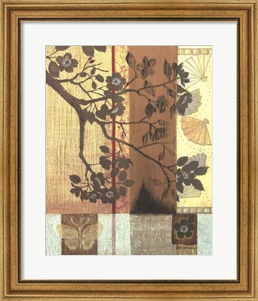 Framed Asian Blossoming Branch Print