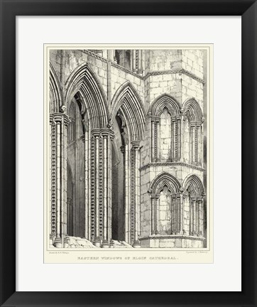 Framed Gothic Detail V Print