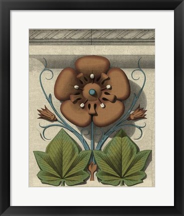 Framed Floral Detail I Print