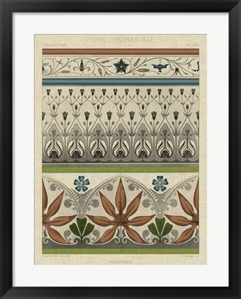 Framed Panel Ornamentale I Print