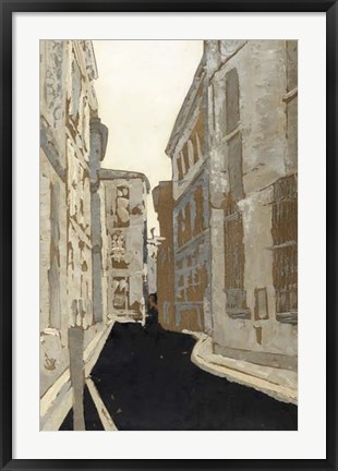 Framed Non-Embellished Streets of Paris I Print
