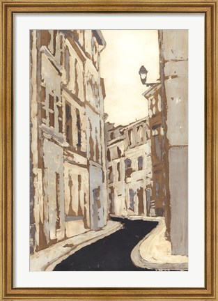 Framed Non-Embellished Streets of Paris II Print