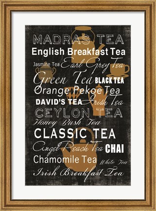 Framed Tea Collection Print