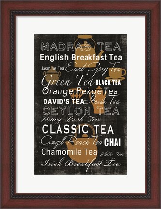 Framed Tea Collection Print