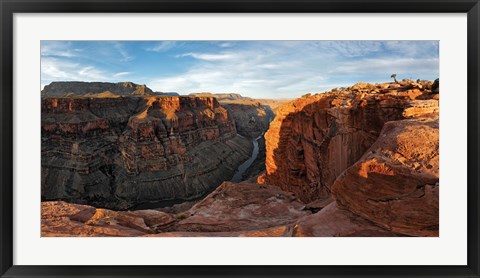 Framed River passing through mountains, Toroweap Point, Grand Canyon, Grand Canyon National Park, Arizona, USA Print