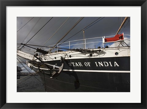 Framed Maritime museum on a ship, Star of India, San Diego, California, USA Print