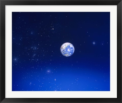 Framed Earth from Space Print