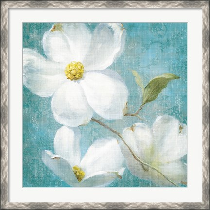 Framed Indiness Blossom Square Vintage IV Print