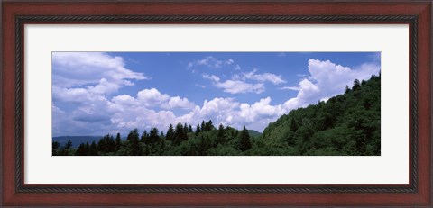 Framed Clouds over mountains, Cherokee, Blue Ridge Parkway, North Carolina, USA Print