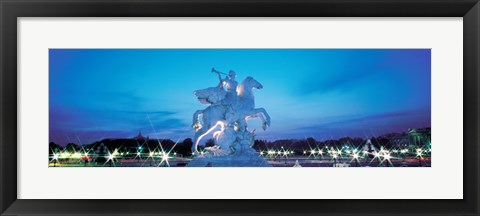 Framed Evening Place de la Concorde Paris France Print