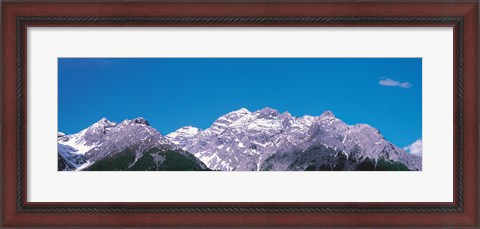 Framed Mountain Range, Engadin Switzerland Print