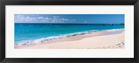 Framed Waves on the beach, Warwick Long Bay, South Shore Park, Bermuda Print