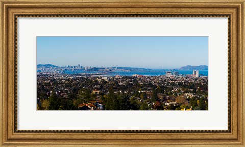 Framed Buildings in a city, Oakland, San Francisco Bay, California Print