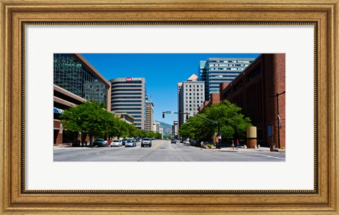 Framed Downtown Salt Lake City, Salt Lake City, Utah Print