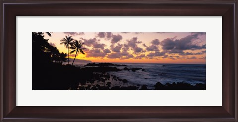 Framed Sunset North Shore, Oahu, Hawaii Print