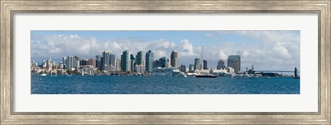 Framed View of San Diego from the Waterfront Print