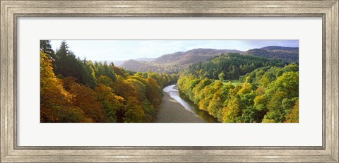 Framed River Garry at Killiecrankie, Pitlochry, Perth And Kinross, Scotland Print