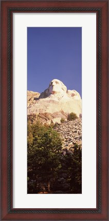 Framed Low angle view of the Mt Rushmore National Monument, South Dakota, USA Print