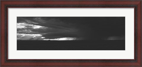 Framed Dark storm clouds in the sky, New Mexico, USA Print