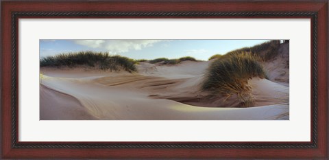 Framed Sculpted dunes at the Sands of Forvie, Newburgh, Aberdeenshire, Scotland Print
