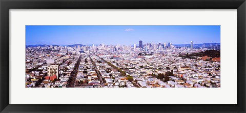 Framed Houses in a city, San Francisco, California, USA 2012 Print