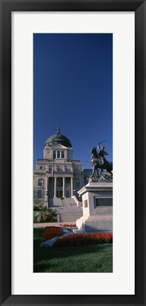 Framed Facade of a government building, Helena, Montana Print