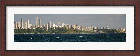 Framed Salvador skyline, Brazil Print