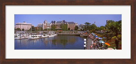 Framed Inner Harbor, Victoria, Vancouver Island, British Columbia, Canada Print