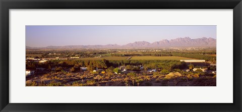 Framed Overview of Alamogordo, Otero County, New Mexico, USA Print