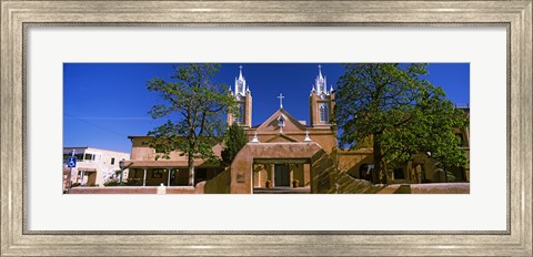 Framed Facade of a church, San Felipe de Neri Church, Old Town, Albuquerque, New Mexico, USA Print