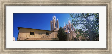 Framed Low angle view of a church, San Felipe de Neri Church, Old Town, Albuquerque, New Mexico, USA Print