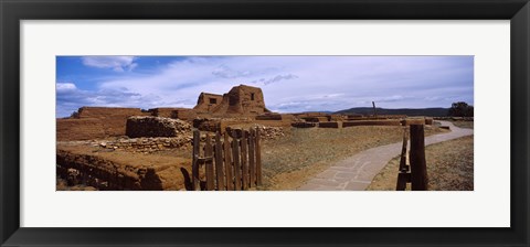 Framed Ruins of the Pecos Pueblo mission church, Pecos National Historical Park, New Mexico, USA Print