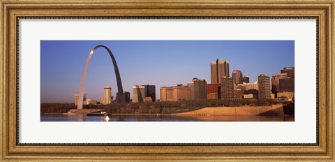 Framed Gateway Arch along Mississippi River, St. Louis, Missouri, USA 2013 Print