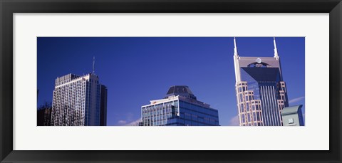 Framed Low angle view of buildings, Nashville, Davidson County, Tennessee, USA Print