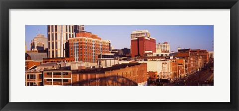 Framed Buildings in a downtown district, Nashville, Tennessee Print