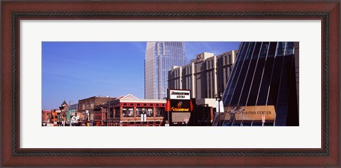 Framed Downtown district of Nashville, Tennessee Print