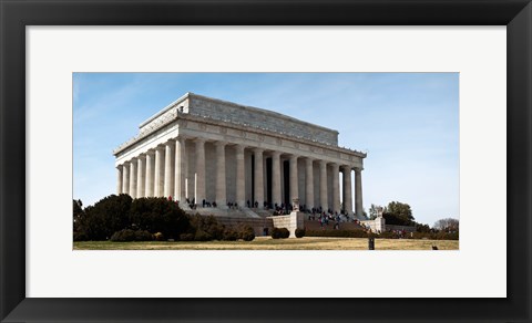 Framed Facade of the Lincoln Memorial, The Mall, Washington DC, USA Print