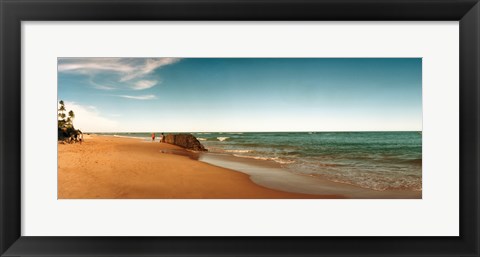 Framed Beach, Morro De Sao Paulo, Tinhare, Cairu, Bahia, Brazil Print