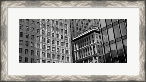Framed Low angle view of office buildings, San Francisco, California Print