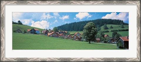 Framed Mountainside Village, Appenzell Switzerland Print