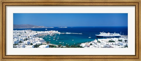 Framed Mykonos Island Greece Print