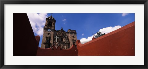 Framed Low angle view of a church, La Valenciana Church, Guanajuato, Mexico Print