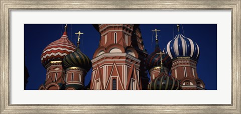 Framed Low angle view of a church, St. Basil&#39;s Cathedral, Red Square, Moscow, Russia Print