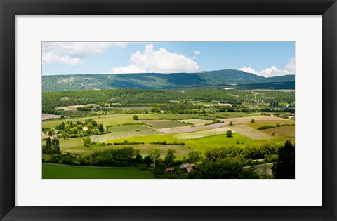 Framed High angle view of a field, Sault, Vaucluse, Provence-Alpes-Cote d&#39;Azur, France Print