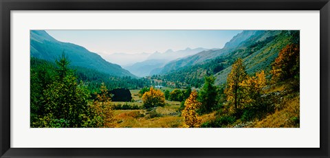 Framed Estenc Valley in autumn, French Riviera, Provence-Alpes-Cote d&#39;Azur, France Print